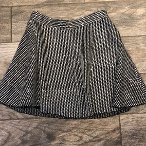 Zara Women’s Black and Silver Sequined Skirt, Med